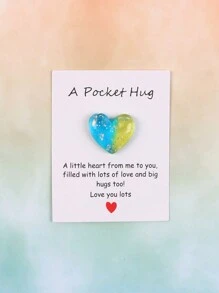 1 件/3 件/10 件小爱心口袋拥抱卡，特别生日婚礼派对情人节礼物，隔离礼物，拥抱信物，想想你的礼物可爱的树脂动物装饰与鼓励贺卡，家居装饰，房间装饰，奇怪的东西，回到学校情人节