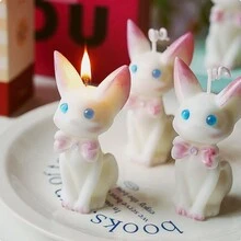 1 nến sáp thơm hình mèo/chó tiên dễ thương, nến thơm, máy khuếch tán hương thơm xung quanh nến trang trí thủ công, trang trí phòng, quà tặng - Nhiều màu - Xem 3
