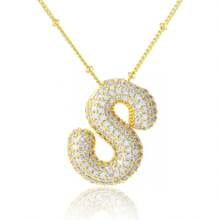 女士首字母项链 金色字母项链 - 金色 - 查看 17