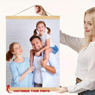 1個 カスタム木製フレーム掛け軸絵画、パーソナライズされた壁アートキャンバスポスター、キャンバスウォールアート、カスタムイメージプリント、アートフォトプリント、ホームデコレーション寝室、リビングルーム、書斎デコレーション絵画、スペースデコレーション、バレンタインデー、感謝祭、誕生日ギフトデコレーション、洗練された、モダン、契約カスタム、パーソナライズ、ユニーク、母の日、子供の日、卒業、新築祝いのための理想的なギフト、リビングルーム、バレンタインデーのデコレーション、カスタマイズされた壁アート、ホームリフレッシュ