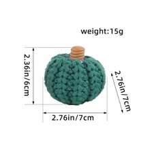 1 Piece Of Halloween And Thanksgiving Decorations, Knitted Pumpkin Decorations, DIY Hand Woven Colorful Pumpkin Party Decoration Props - Multicolor - View 14