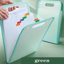 3200 Capacity Accordion Style A4 File Folder, High Capacity Student Test Paper Storage Bag, 13 Layer Document Organizer - Multicolor - View 7