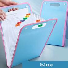 3200 Capacity Accordion Style A4 File Folder, High Capacity Student Test Paper Storage Bag, 13 Layer Document Organizer - Multicolor - View 8