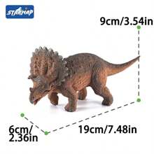 [Tem certificado infantil] Brinquedo modelo de dinossauro realista, estatueta de animal selvagem, brinquedo sensorial e presente de festa, adequado para decoração de quarto de crianças ou meninas e meninos