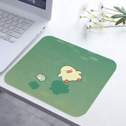 1 miếng lót chuột vui nhộn và dễ thương, miếng lót chuột du lịch mini nhỏ có đế cao su chống trượt, thích hợp cho máy tính xách tay, văn phòng, gia đình, học tập & chơi game, dành cho bé gái và bé trai