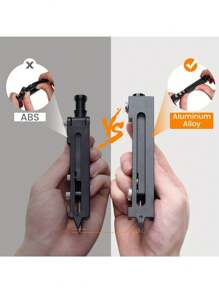 1 件 13 厘米/5 英寸塑料 + 铝合金多功能木工标记工具、涂鸦工具、带深孔铅笔的书写工具、测量工具、建筑铅笔 DIY 木工标记规划线测量工具，是送给男士、爸爸和丈夫的绝佳礼物 - 彩色 - 查看 6