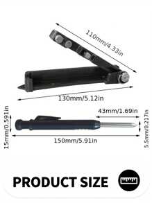1 件 13 厘米/5 英寸塑料 + 铝合金多功能木工标记工具、涂鸦工具、带深孔铅笔的书写工具、测量工具、建筑铅笔 DIY 木工标记规划线测量工具，是送给男士、爸爸和丈夫的绝佳礼物 - 彩色 - 查看 10