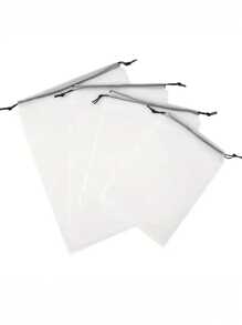 4pcs Drawstring Toy Storage Bags Love Valentine - White - View 8