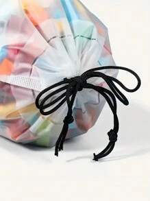 4pcs Drawstring Toy Storage Bags Love Valentine - White - View 6