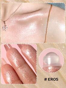 HECI BEAUTY HECI BEAUTY Roller Liquid Body Highlighter,1pc Glitter Face Contour Highlight Brightening Makeup Illuminating Cosmetic, Pearl Highlighter For Full Body,Sexy Beauty Highlight Oil Cosmetics For Beach,Glass Roller Bottles Leak Proof Massage Roller Ball Bottles,Suitable For Students Returning To School