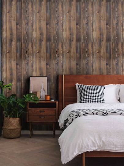 Roll Of Bruin Geel Coffee ed Wood Grain Imitation Wallpaper Retro Home ation. Kitchen Cabinets, Tables Chairs, Room Backgrounds, Renovations, DIY Impermeable, Anti Fouling Back To School Supplies, Halloween Renovation Stickers Peel Wand Panels, Paper, Wallpapers, ation Items Refresh Your Home, Rama Birthday Graduation view 6