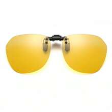 1入組偏光夾片式太陽眼鏡女士男士駕駛員專用設計，可翻轉設計適用於佩戴光學鏡片，男女皆宜（6色可選，尺寸S）