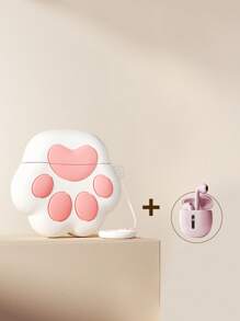 HP 5.3 Wireless Headphones, 30 Hours Super Long Battery Life, Touch Volume Control, Compatible With Various Devices Including Desktop, Laptop, Mobile Phone, Fashionable & Casual, Lovely Christmas Gift For Female Students, Includes Earphone Storage Bag, Type-C Interface - Pink - View 16