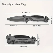 Outdoor Blade Folding Knife, Multifunctional Convenient High Hardness Sharp Knife, Fishing Tool