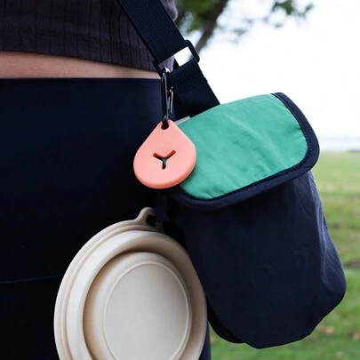 Silicone Dog Poop Bag Holder, Pet Waste Bag Holder, Dog Poop Bag Dispenser Hand Free Holder For Leash Dog Walking Bike Accessory Holder