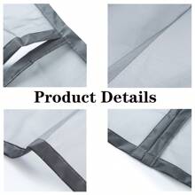 1 pieza Pantalla de puerta de fibra de vidrio ignífuga, puerta de malla contra mosquitos y insectos con cierre automático magnético - Multicolor - Ver 7