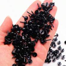 200pcs 3/4/5/6/7/8 Mm Plastic Eyes Eyeballs And Nose For Bear Animal Doll Making Puppet DIY Crafts Felting Tool Accessories - Black - View 20