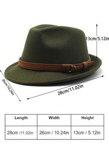 1 件女士德比帽，带 2 根羽毛装饰，英式毛毡迷人帽，适合休闲和度假穿着 - 純色 - 查看 8