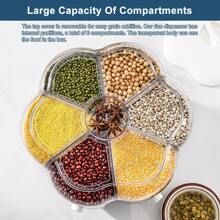 Rice Dispenser Container Cereal Box Dry Food Grain Storage Button Push Kitchen - White - View 7