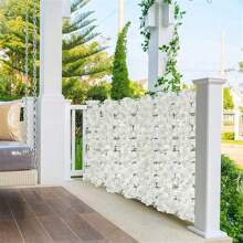 1pc, Artificial Flower Wall Panel, Artificial Petals Fence, Elegant Decor, Home Decor, Events Backdrop, Outdoor & Indoor Wall Decor, Garden Decor, Easy Installation, Valentine Day, Gift Gifts Birthday Graduation