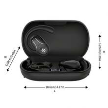 可旋转挂钩蓝牙耳机 空气传导 无漏音 柔软硅胶耳机 无线蓝牙耳机 游戏耳机 HIFI重低音 立体声 高清通话立体声耳机 适用于安卓兼容iPhone运动耳机 智能耳机SP30 - 彩色 - 查看 11