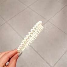 1pc Women Muted Color Wavy Textured Simple French Headband For Daily Use - Multicolor - View 11