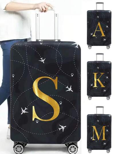 Luggage Covers 18-32 Inches Protector Scratch-Resistant Travel Business Luggage Suitcase Washable Protective Cover Stretch Dust Covers Perfect Outdoor Holiday Accessories For Adventure Travel Accessories Luggage Supplies-Student Back To School Stuff Dust Cover Bag For School School Accessories