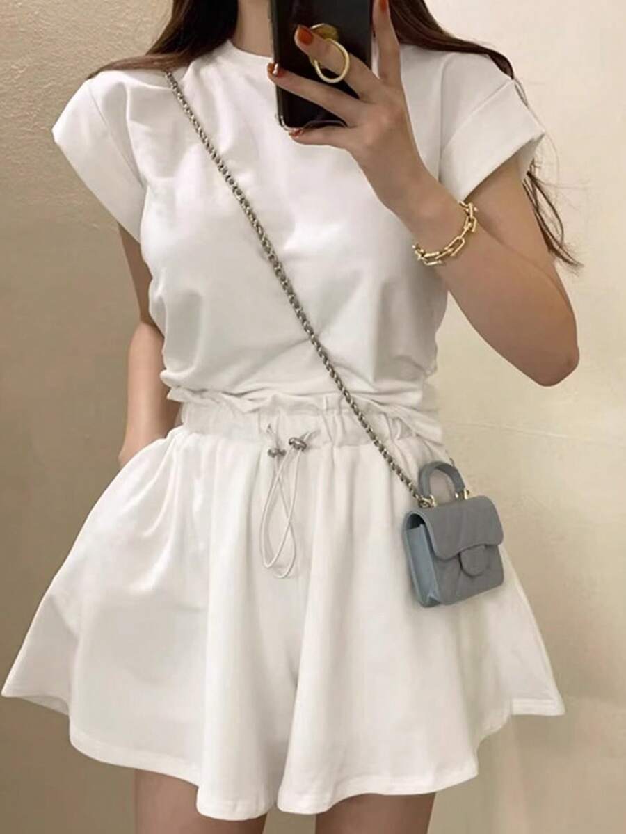 2025春秋休闲舒适长袖套头衫 - 白色 - 查看 1