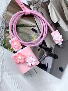 Compatible With Iphone 20W Fast Charging Data Cable Protection Case, Data Cable Storage Protection Set, EVA Headphone Data Cable Charger, USB Flash Drive, SD Card Storage Bag, Headphone Storage Box, Zipper Bag Cable Organizer