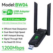 KZ 1200Mbps WiFi USB Adapter Dual Band 2.4G+5Ghz Wi-Fi Dongle Receiver USB3.0 High-Speed 802.11AC Wireless Network Card Driver Free - 2.4G+5.0G 1200Mbps - View 15