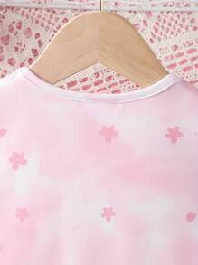 3pcs/Set Young Girl Cartoon Print Nightgown, Comfortable Summer Lightweight Dress Loungewear - Multicolor - View 5