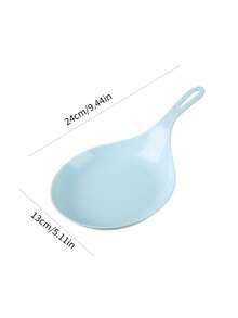 1pc Large Spoon For Mukbang, Korean Style Handled Serving Dish - Multicolor - View 7
