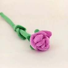 1 件毛绒玫瑰花束、窗帘夹、新娘花束、家居装饰、母亲节、情人节礼物、可折叠人造花房间、粉色毛绒、毛绒花束 - 彩色 - 查看 8