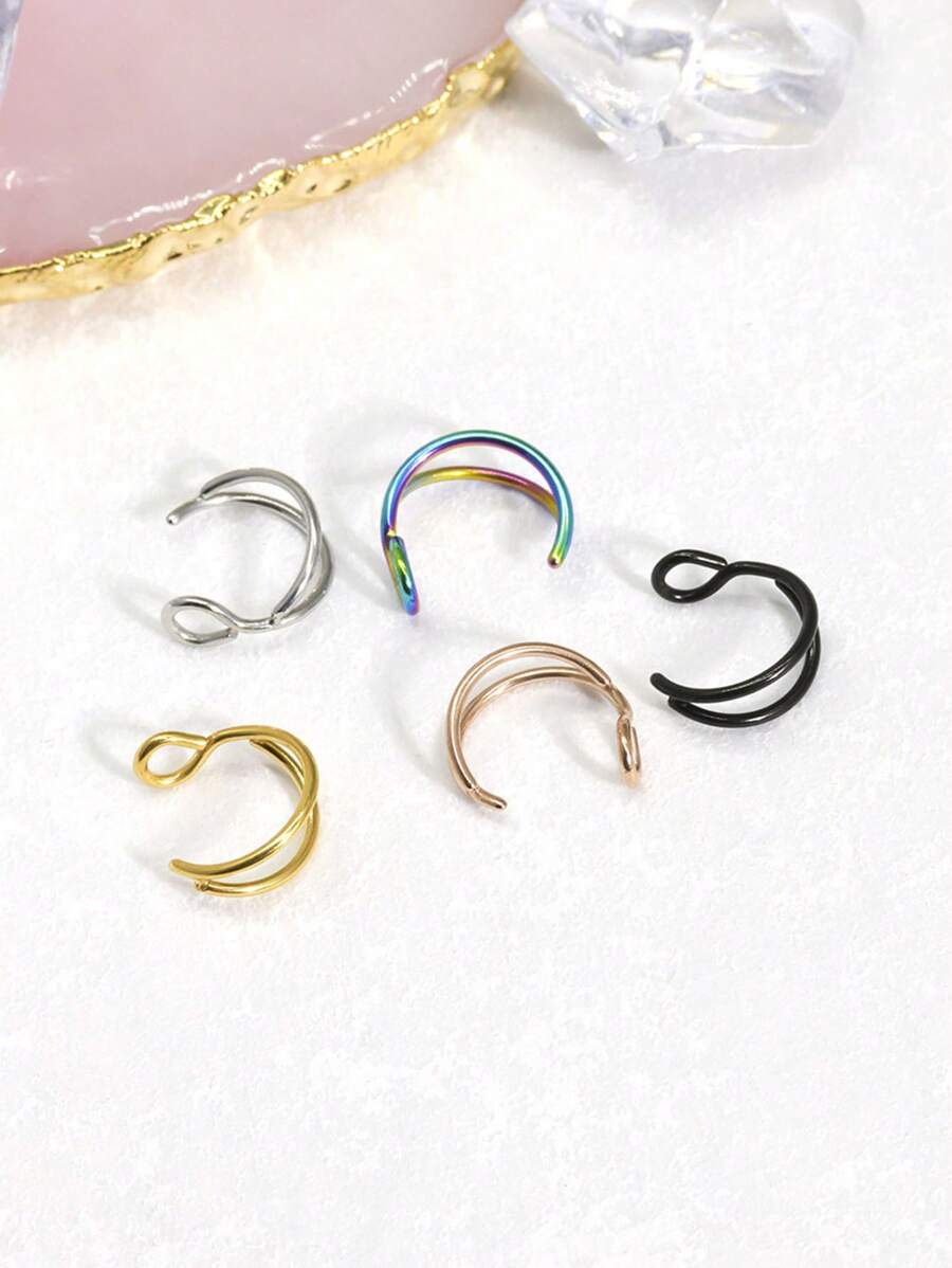 Stainless Steel Seven Color Classic Double Layered Irregular Fish Hook