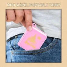1/2/8pcs 3D Folding Magic Book Mini Keychain, Decompression Creative Keyring, Random Pattern Christmas & Halloween Small Gift Car Accessories Bag Charm School Letter