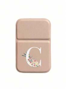 1pc Mini Pink Flower White Letters Foldable Portable Makeup Mirror,Letters Of A-Z Makeup Mirror With Bracket, Travel Mirror, Beauty Products, Desktop Makeup Mirror, Rectangular Desktop Compact Mirror Foldable Small Minimalist Makeup Mirror, Travel Portable Makeup Mirror For Women's Gift - The Best Gift For Mom And Teacher