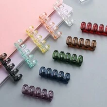 4pcs Removable Plastic Loose Leaf Rings, 5-Hole Binder Clips Plastic Coils For Loose Leaf Notebook - one-size - View 7