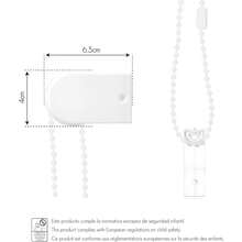 Ecommerc3 Custom Made Translucent Blind Size 155x175 - Easy Installation Roller Blind Fabric Size 152x170