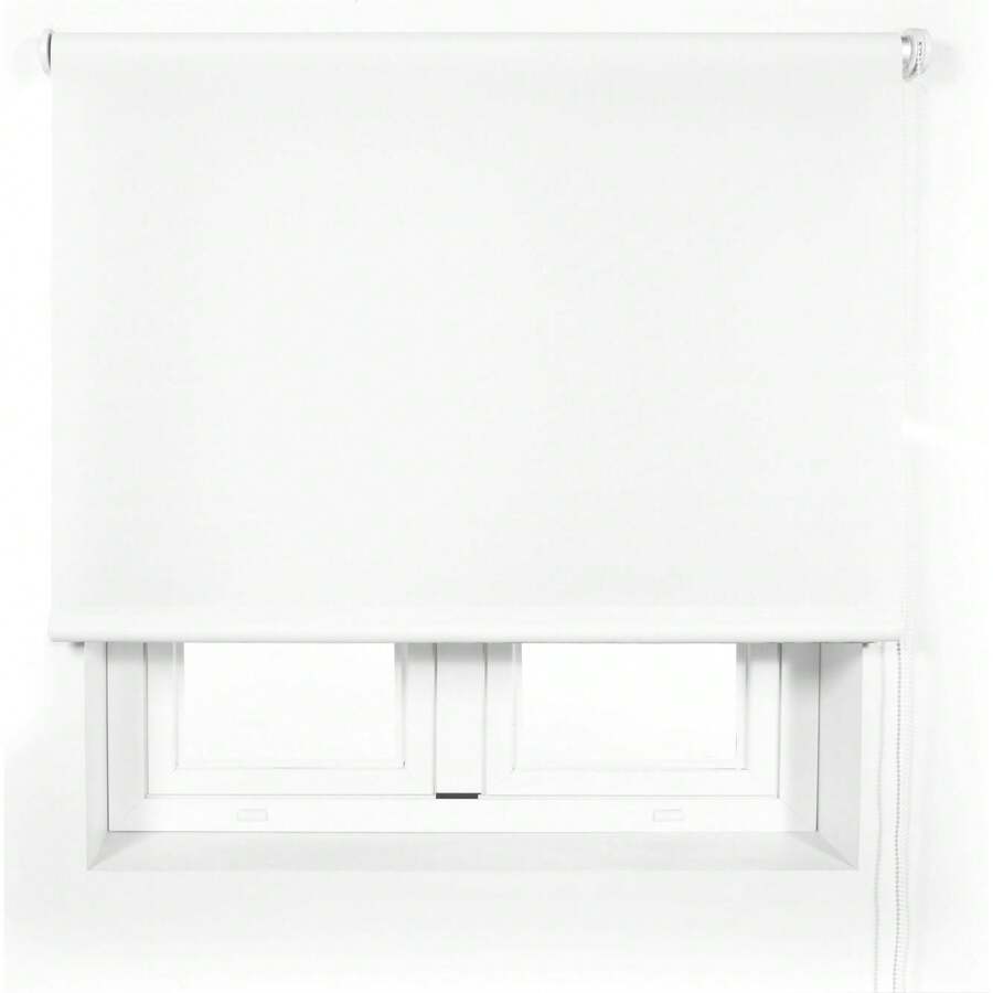 Ecommerc3 Premium Custom Made Translucent Roller Blind Size 155x240Fabric Size 152x235 - Silver - View 1