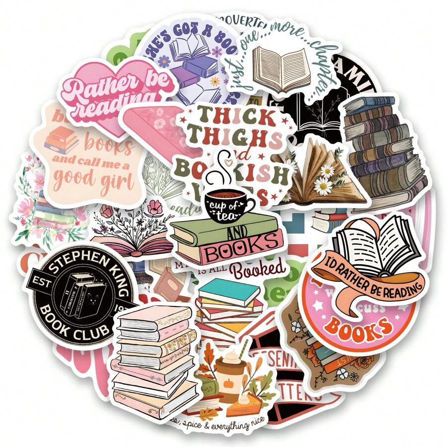 50 Pcs Magic Stickers Pack | Cool Graffiti Vinyl Magic Stickers For Scrapbook,Journaling,Laptop,Bumper,Skateboard,Water Bottles,Computer,Phone,Cartoon,Hard Hat,Car Stickers Back To School - Multicolor - View 1