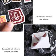 Boxed Stickers Retro Letters Light Retro Hand Tent DIY Material Decorative Self-Adhesive Stickers 52 Pieces Into - Mixing Colors - View 9