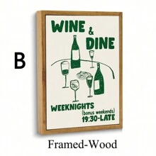 Cin Cin Cheers Print, Retro Wine Poster, Pasta Night Food Print, Bar Cart Art Print, Maximalist Kitchen Print,50*70cm(19.7*27.5in)Unframed,Wall Art,Canvas Gifts Birthday Graduation Room Decor - Multicolor - View 20