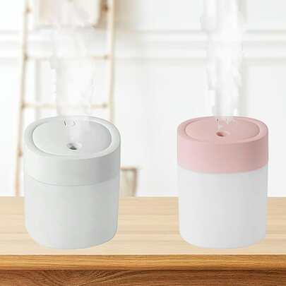 1pc Mini Colorful Aroma Diffuser Humidifier, Suitable For Desk, Multi-Color LED Night Light, USB Powered, Applicable For Car, Office, Bedroom, Ultra-Quiet, Essential Oil Diffuser, Valentine's Day/Christmas Gift