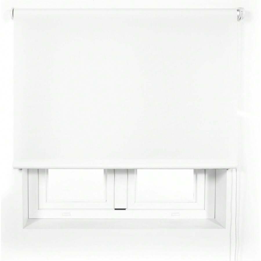 Ecommerc3 Premium Custom Made Translucent Roller Blind Size 90x165Fabric Size 87x160 - Silver - View 1