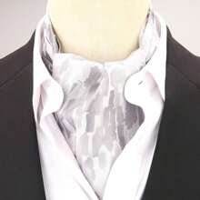 Bufanda larga reversible retro para hombre, bufanda casuales de caballero, bufanda formal de negocios para primavera, otoño e invierno, accesorios de camisa de traje de fiesta casual estilo ascot, excelente regalo boho