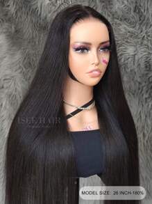 ISEE HAIR Wear Go 6x4 HD 蕾丝无胶直发假发 自然色 180% 18-30 英寸蕾丝闭合假发 预拔和预剪 带有自然发际线 丝滑 适合初学者日常使用