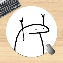 1 buc. Tampă de mouse rotundă drăguță și distractivă, mini mouse pad de călătorie cu bază anti-alunecare din cauciuc, mousepad mic pentru laptop, birou, acasă, studiu și jocuri, potrivit pentru fete și băieți - Multicolor - Vizualizare 2