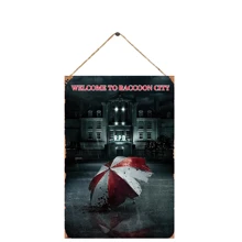 1 个 7.87 英寸 *5.3 英寸复古木制标志，有趣的标志“欢迎来到浣熊市”，雨伞标志，咖啡店装饰，酒吧装饰，前门装饰，房间装饰，家居装饰，适用于花园、客厅、餐厅、卧室、走廊 - 彩色 - 查看 6