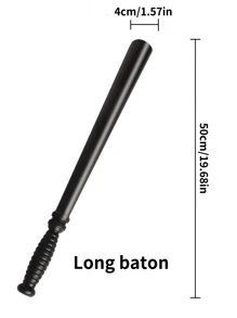 1pc Halloween Cosplay Party Performance Prop Plastic Police Baton Toy - Multicolor - View 2