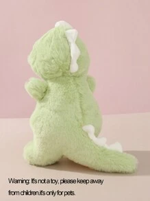 1 pieza Muñeco de peluche de dinosaurio con diente grande y dibujo animado de color aleatorio para mascota - Multicolor - Ver 8